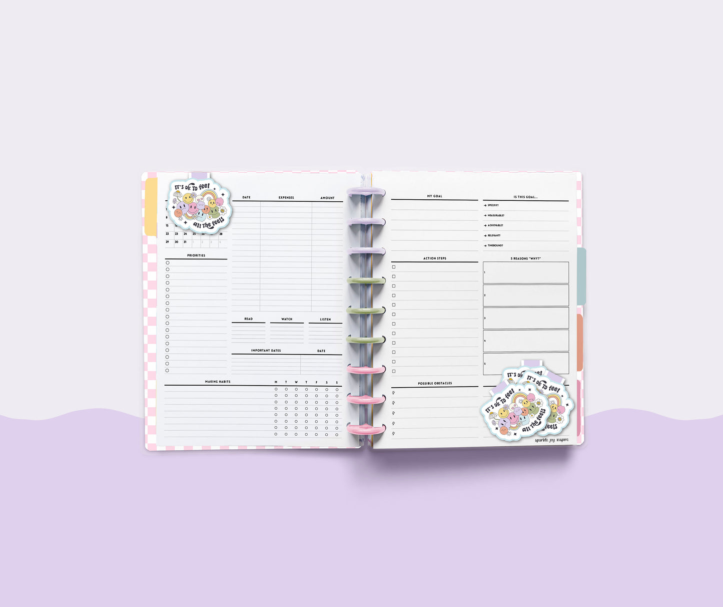 It's Okay To Feel All The Feels Mental Health Magnetic Bookmark Paper Craft Printable Paper Crafts