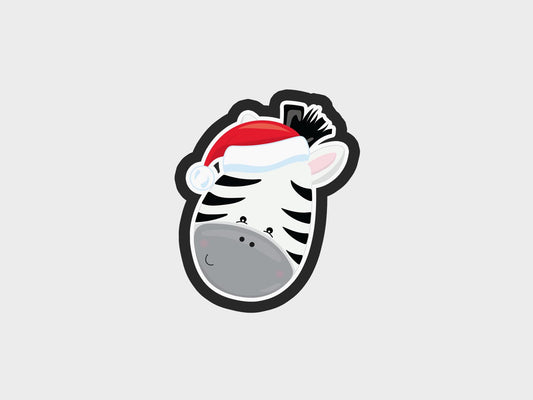 Zebra Animal Faces Santa Edition Cookie Cutter STL Files Cookie Cutter Files