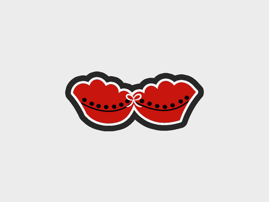Strapless Bra Bachelorette Red Lingerie Cookie Cutter STL Files Cookie Cutter Files