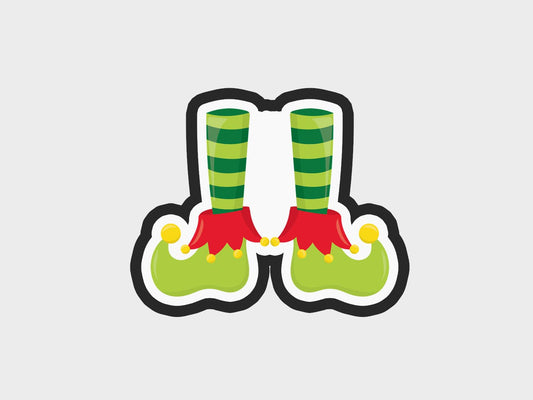 Elf Christmas Feet Cookie Cutter STL Files Cookie Cutter Files