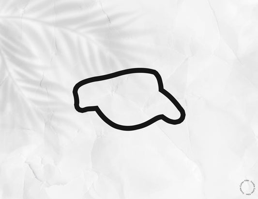 Golf Visor Hat Cookie Cutter STL Files Cookie Cutter Files