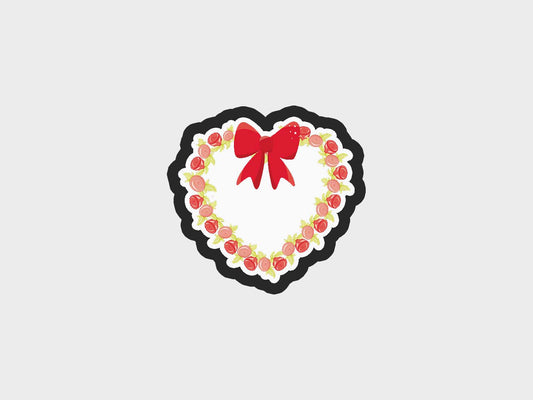 Flower Wreath Valentine Gifts Cookie Cutter STL Files Cookie Cutter Files