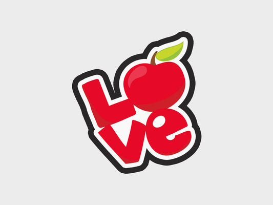 Love Apple Back To School Kids Cookie Cutter STL Files Cookie Cutter Files