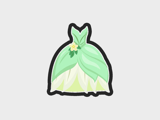 Frog Inspired Princess Dress Cookie Cutter STL Files Cookie Cutter Files