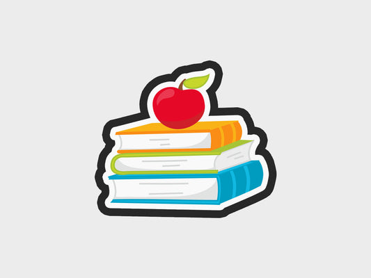 Stacked Books Apple Back To School Kids Cookie Cutter STL Files Cookie Cutter Files