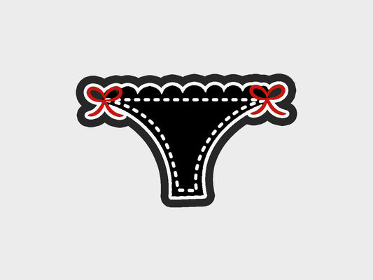 Bow Undies Bachelorette Red Lingerie Cookie Cutter STL Files Cookie Cutter Files