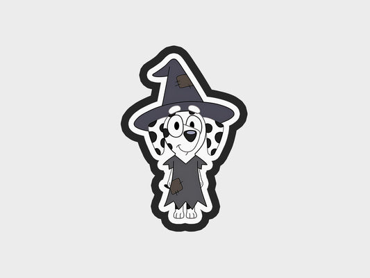 Witch Dalmatian Inspired Halloween Blue Heeler Dog Cookie Cutter STL Files Cookie Cutter Files