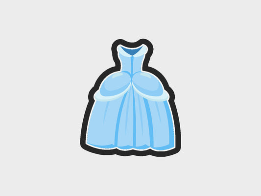 Glass Slipper Inspired Princess Dress Cookie Cutter STL Files Cookie Cutter Files