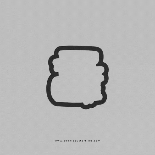 Books Graduation Cookie Cutter STL Files Cookie Cutter Files