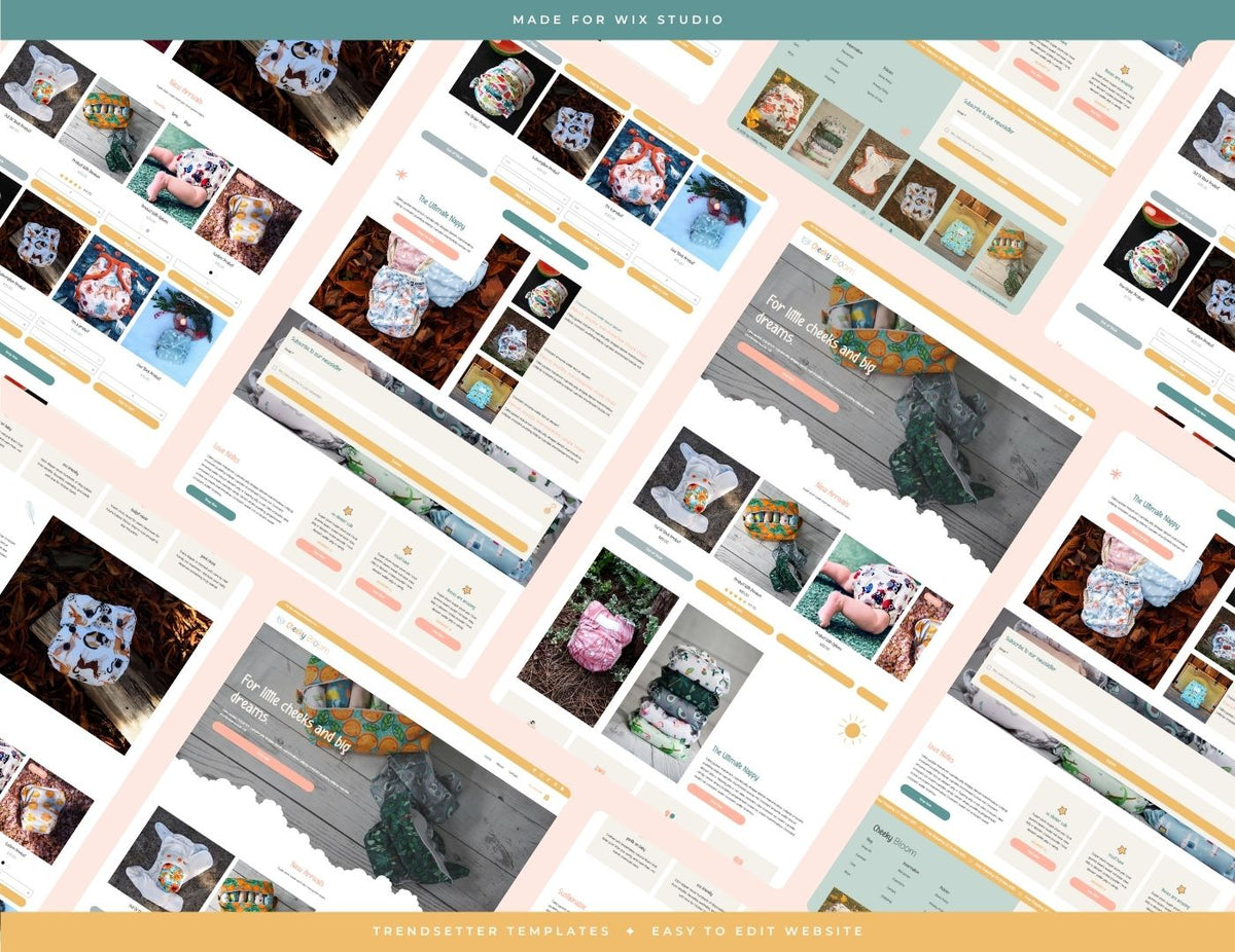 Cheeky Bloom Wix Studio Website Template Trendsetter Templates