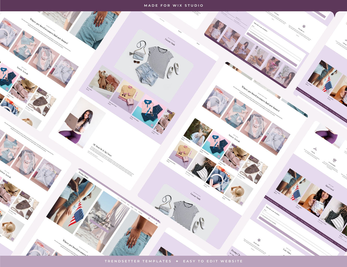 Pretty Closet Wix Studio Website Template Trendsetter Templates