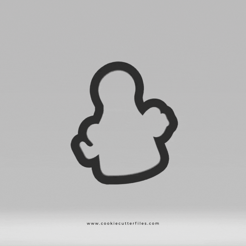 Apron Backyard Bbq Cookie Cutter STL Files Cookie Cutter Files