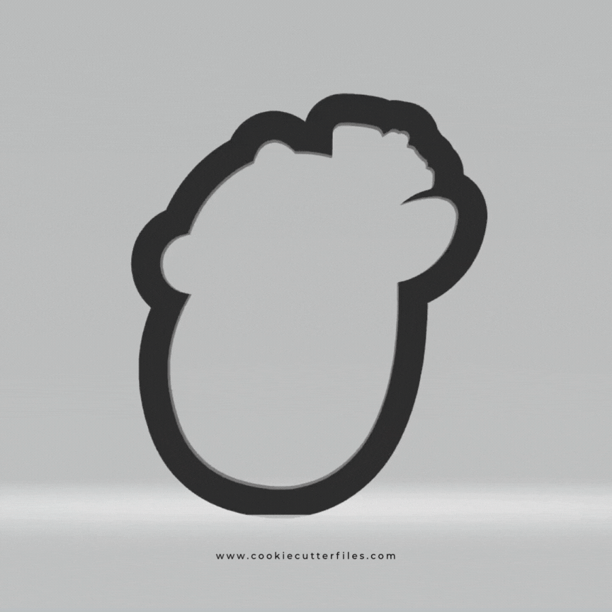 Zebra Animal Faces Santa Edition Cookie Cutter STL Files Cookie Cutter Files