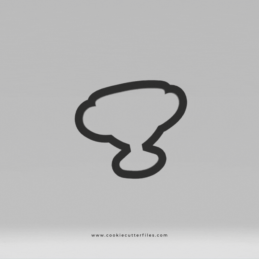 Trophy Gymnast Girl Cookie Cutter STL Files Cookie Cutter Files
