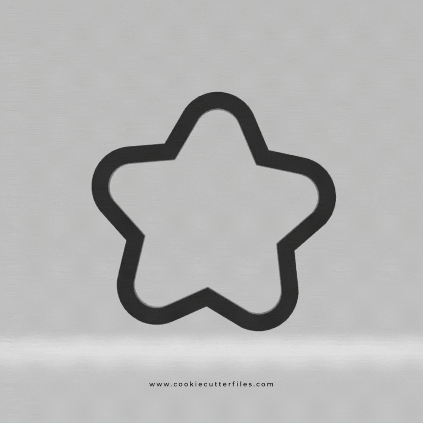 Star Sweet Dreams Baby Sloth Cookie Cutter STL Files Cookie Cutter Files