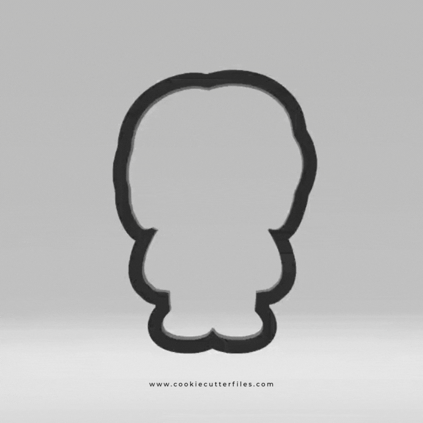 Doll Horror Chibi Inspired Cookie Cutter STL Files Cookie Cutter Files
