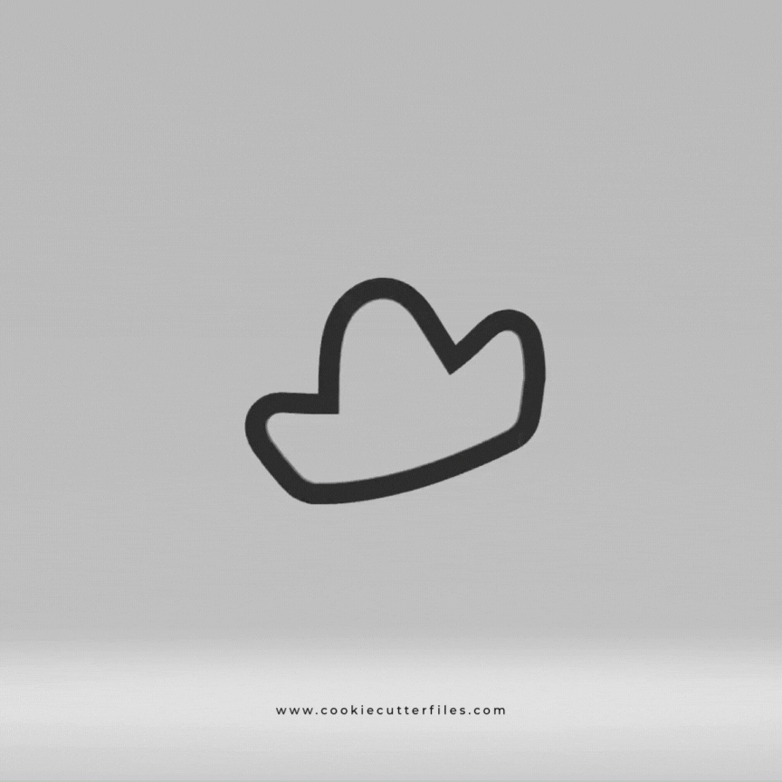 Sombrero Cinco De Mayo Fiesta Cookie Cutter STL Files Cookie Cutter Files