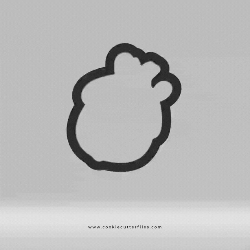 Pumpkin Thanksgiving Turkey Faces Cookie Cutter STL Files Cookie Cutter Files