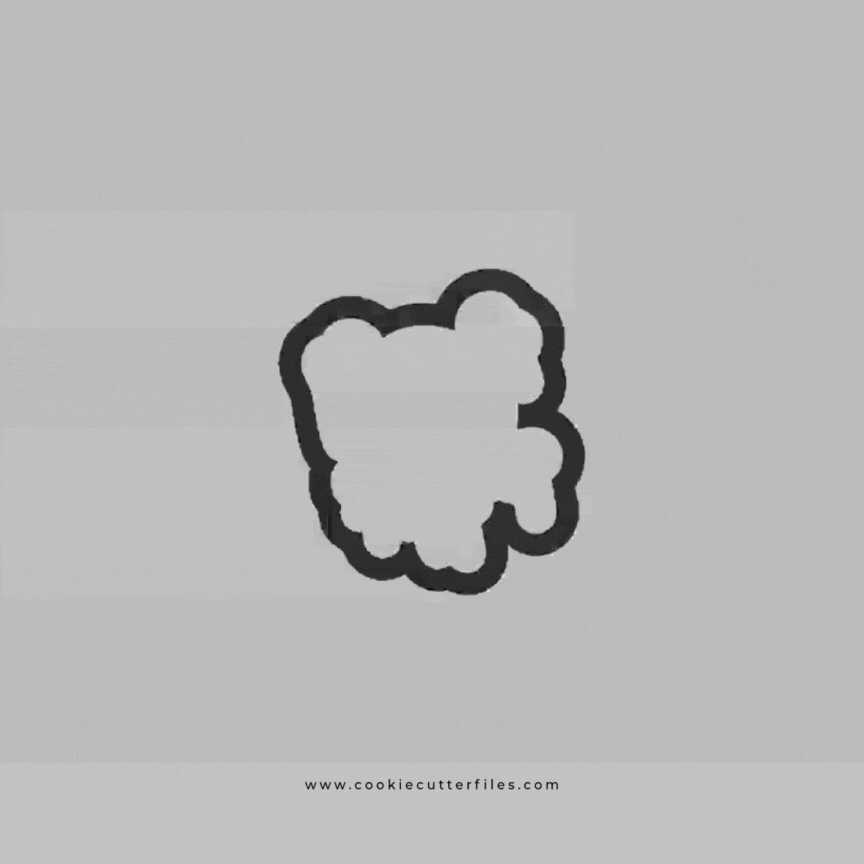 Warning Zombie Kids Cookie Cutter STL Files Cookie Cutter Files