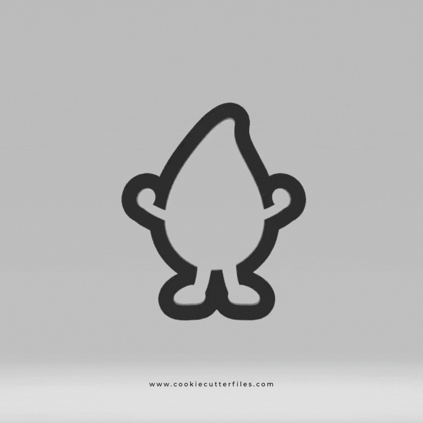 Strong Water Earth Day Hero Cookie Cutter STL Files Cookie Cutter Files