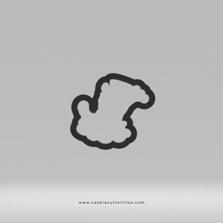 Relaxed Hip Leprechauns Cookie Cutter STL Files Cookie Cutter Files