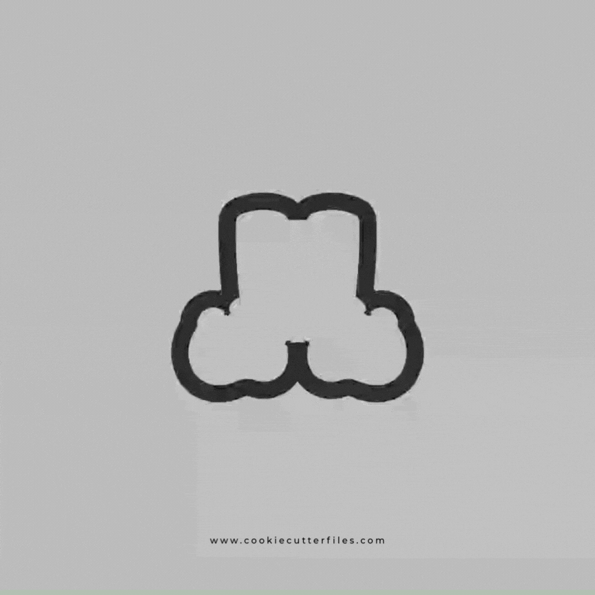 Elf Christmas Feet Cookie Cutter STL Files Cookie Cutter Files