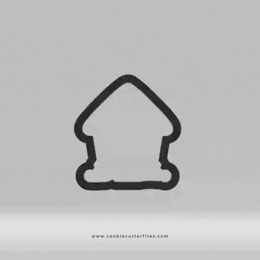 Gingerbread House Gingerbread Babies Cookie Cutter STL Files Cookie Cutter Files