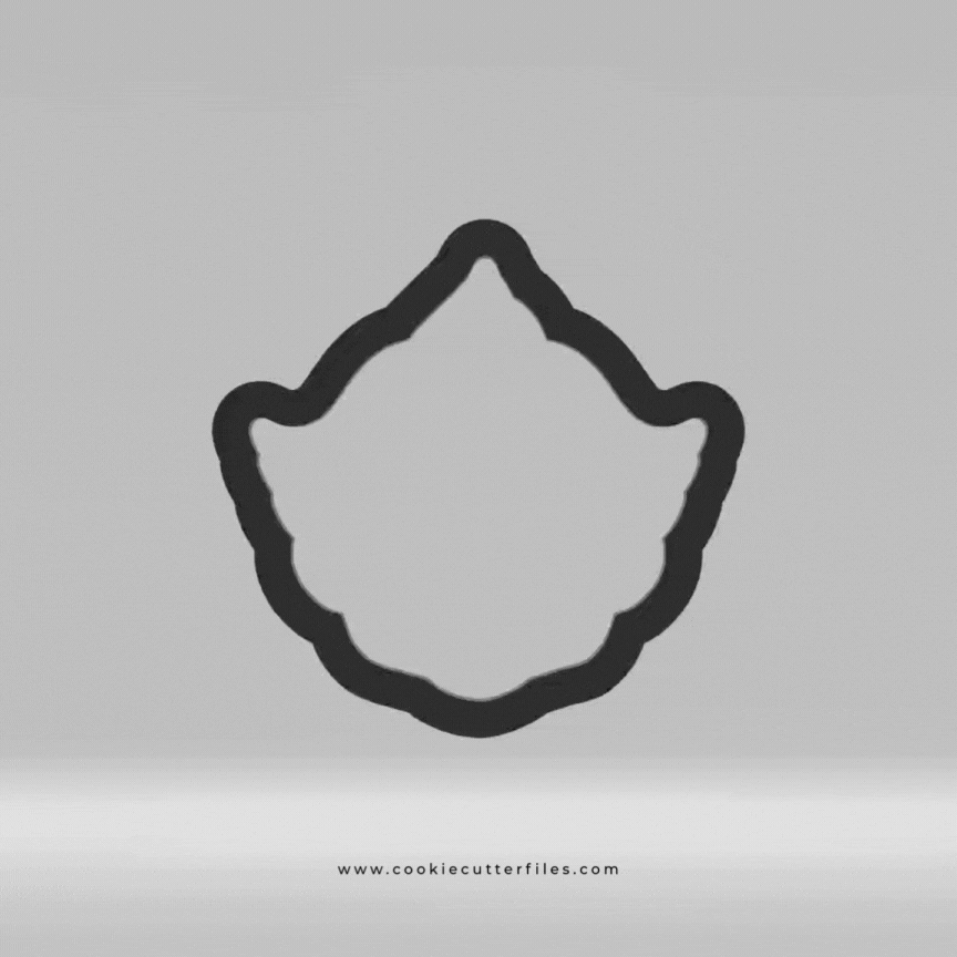 Clown Horror Chibi Faces Inspired Cookie Cutter STL Files Cookie Cutter Files