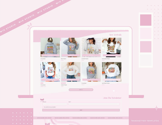 Pretty Girl Wix Studio Website Template Trendsetter Templates