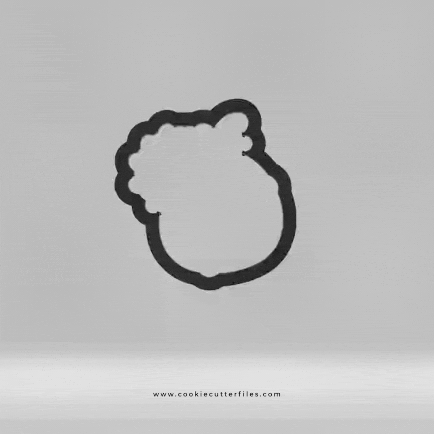 Flower Thanksgiving Turkey Faces Cookie Cutter STL Files Cookie Cutter Files
