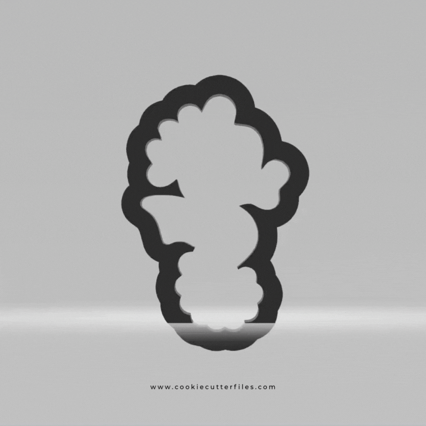 Seahorse Vampire Mermaid Cookie Cutter STL Files Cookie Cutter Files