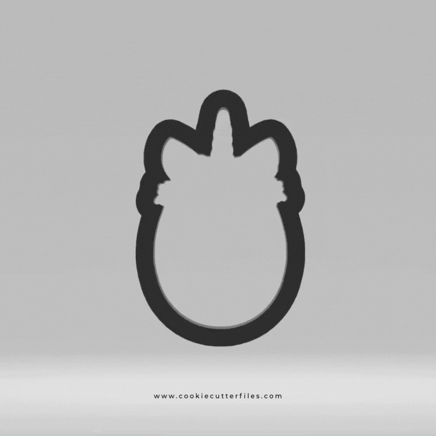 Unicorn Easter Egg Critters Cookie Cutter STL Files Cookie Cutter Files