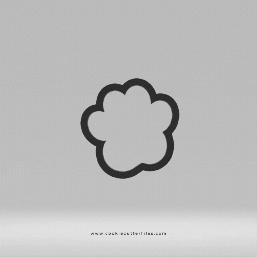 Paw Print Puppy Dog Cookie Cutter STL Files Cookie Cutter Files
