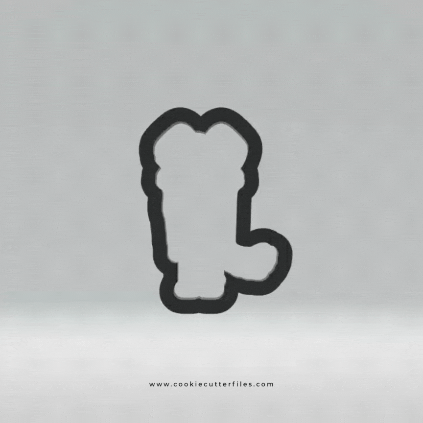 Teacher Inspired Blue Heeler Dog Cookie Cutter STL Files Cookie Cutter Files