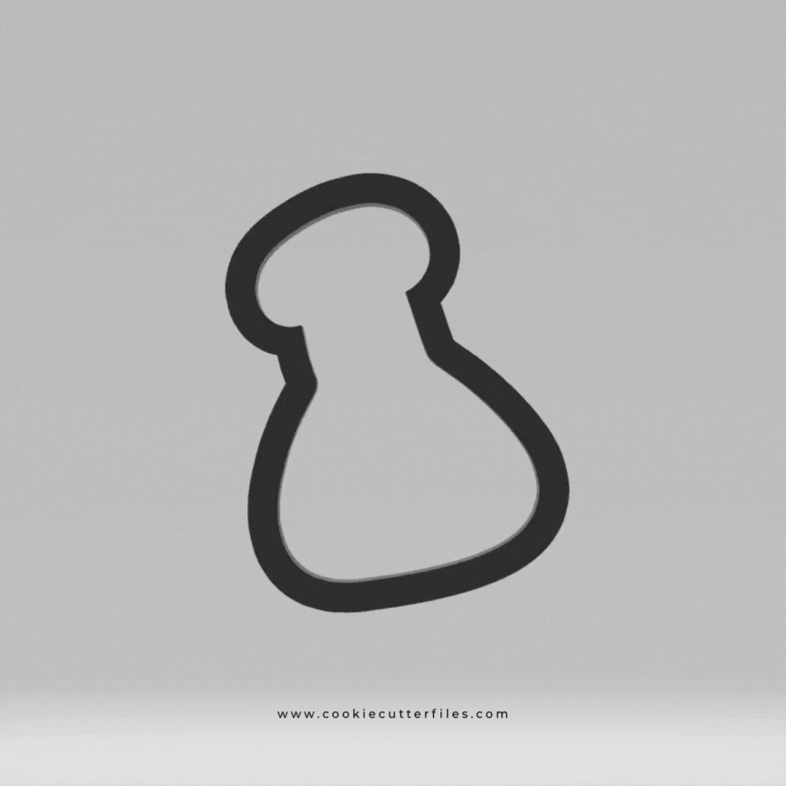 Flask Scientist Kids Cookie Cutter STL Files Cookie Cutter Files