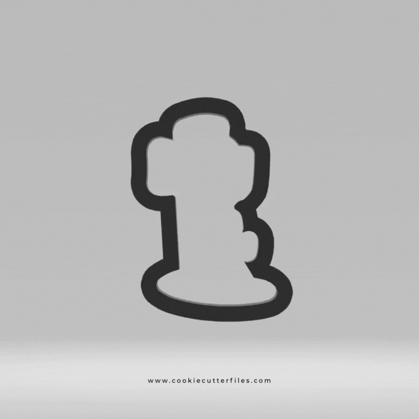 Cross Gun Tribute Memorial Day Cookie Cutter STL Files Cookie Cutter Files