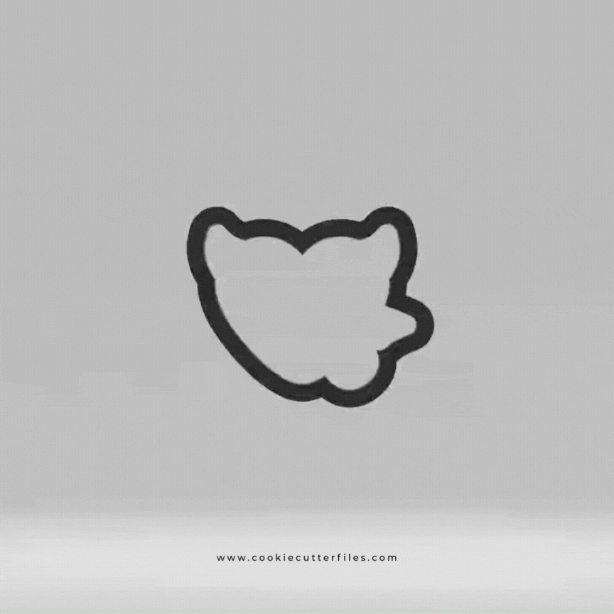 Devil Halloween Hearts Cookie Cutter STL Files Cookie Cutter Files