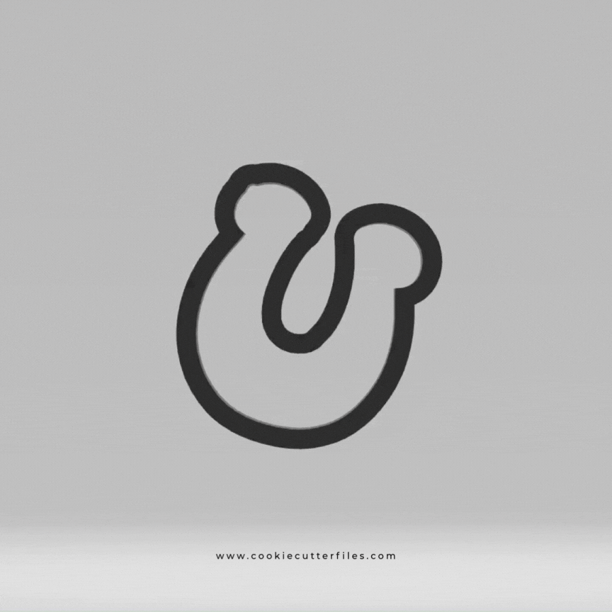Horseshoe Lucky Charms Cookie Cutter STL Files Cookie Cutter Files