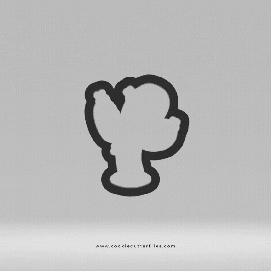 Cactus Cinco De Mayo Fiesta Cookie Cutter STL Files Cookie Cutter Files