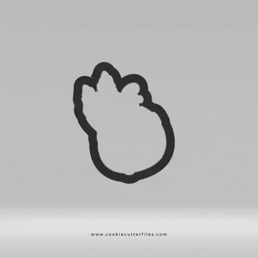 Feathers Thanksgiving Turkey Faces Cookie Cutter STL Files Cookie Cutter Files