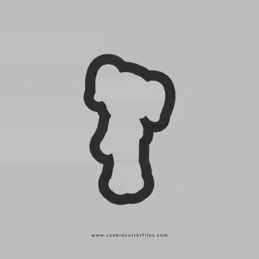 Girl Standing Zombie Kids Cookie Cutter STL Files Cookie Cutter Files