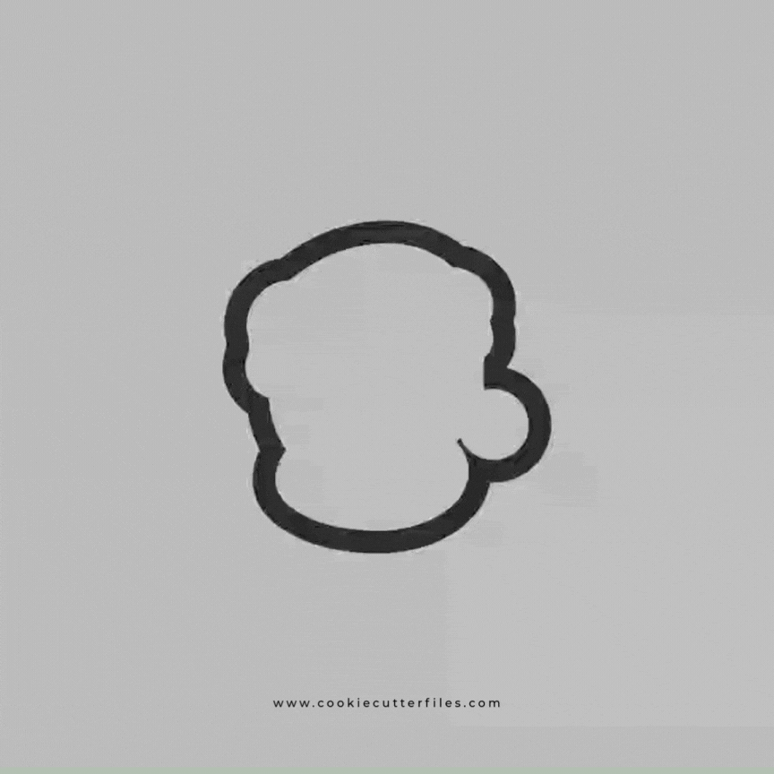 Teddy Bear Christmas Faces Cookie Cutter STL Files Cookie Cutter Files