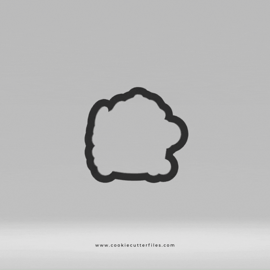 Bath Puppy Dog Cookie Cutter STL Files Cookie Cutter Files
