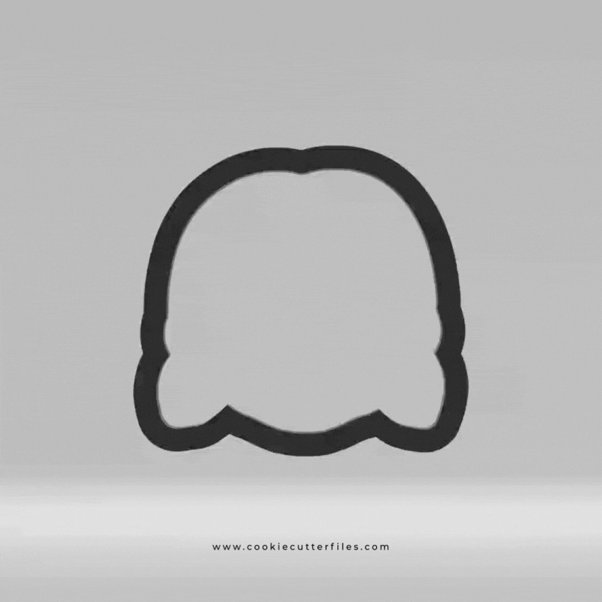 Girl Doll Horror Chibi Faces Inspired Cookie Cutter STL Files Cookie Cutter Files