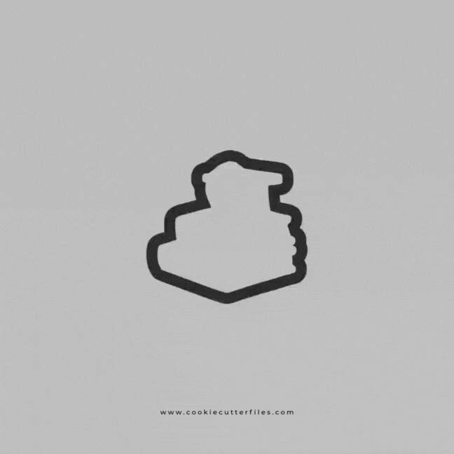 Cap Books Graduation Cookie Cutter STL Files Cookie Cutter Files