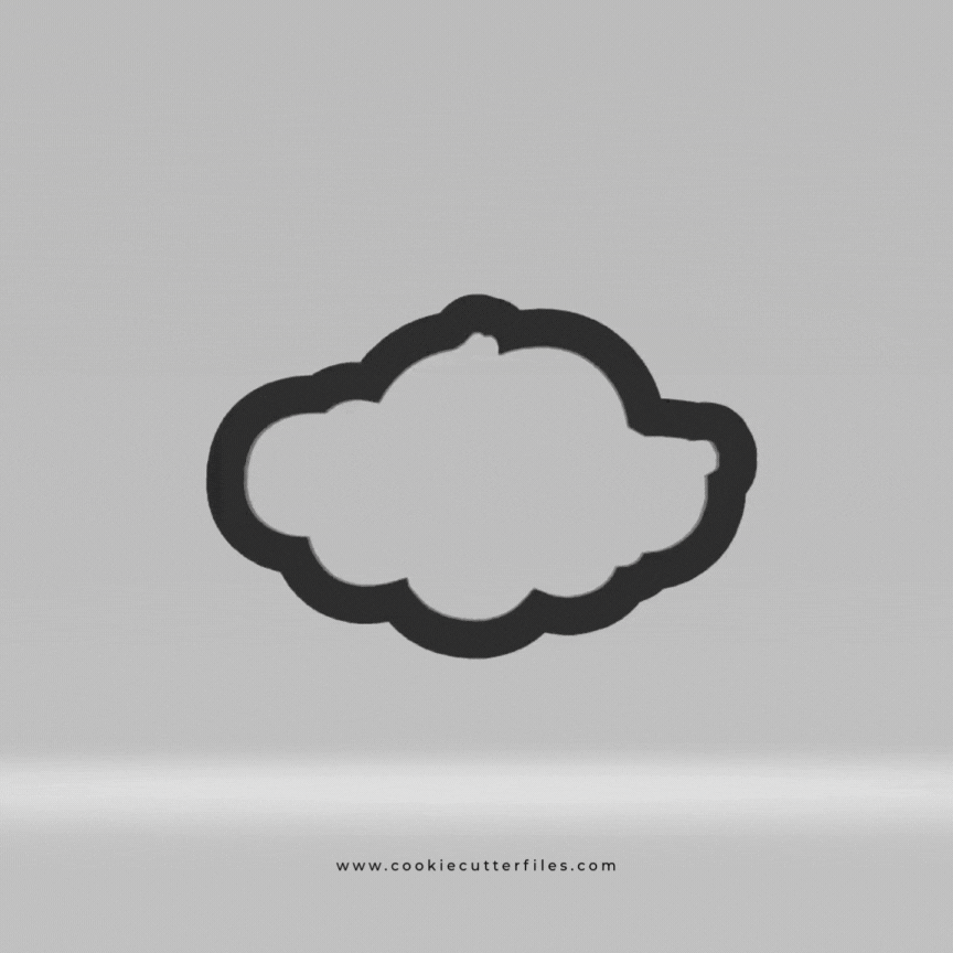Cloud Sleep Sweet Dreams Baby Sloth Cookie Cutter STL Files Cookie Cutter Files