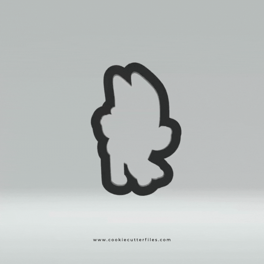 Mum Inspired Blue Heeler Dog Cookie Cutter STL Files Cookie Cutter Files
