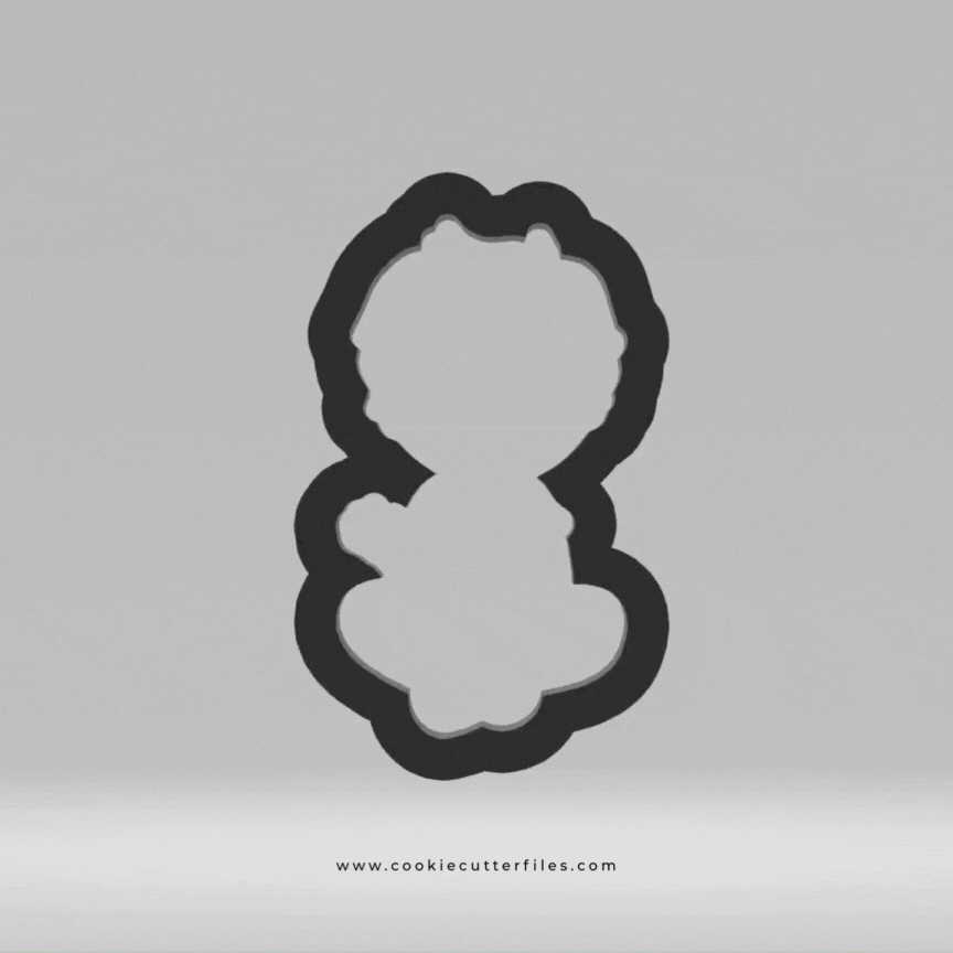 Boy Gamer Kids Cookie Cutter STL Files Cookie Cutter Files