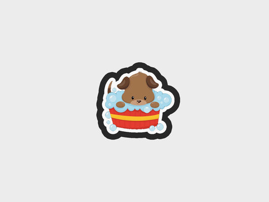 Bath Puppy Dog Cookie Cutter STL Files Cookie Cutter Files