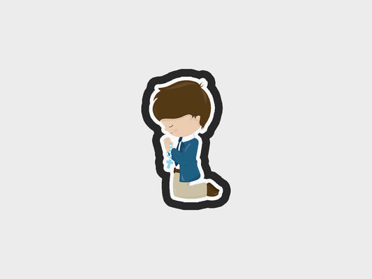 Boy Praying First Communion Cookie Cutter STL Files Cookie Cutter Files